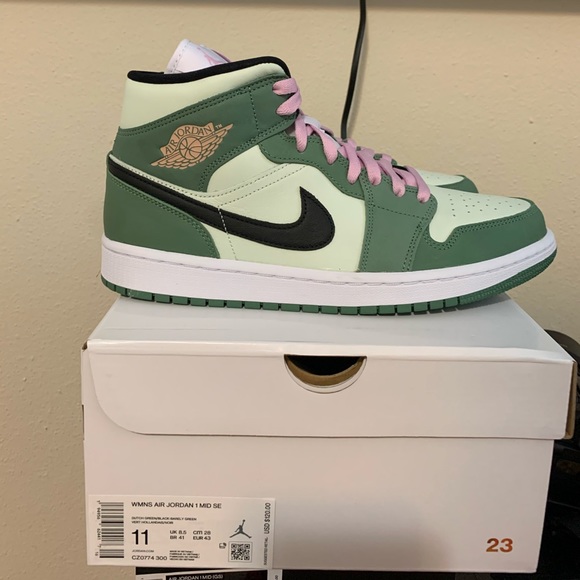 Jordan 1 Mid Dutch green